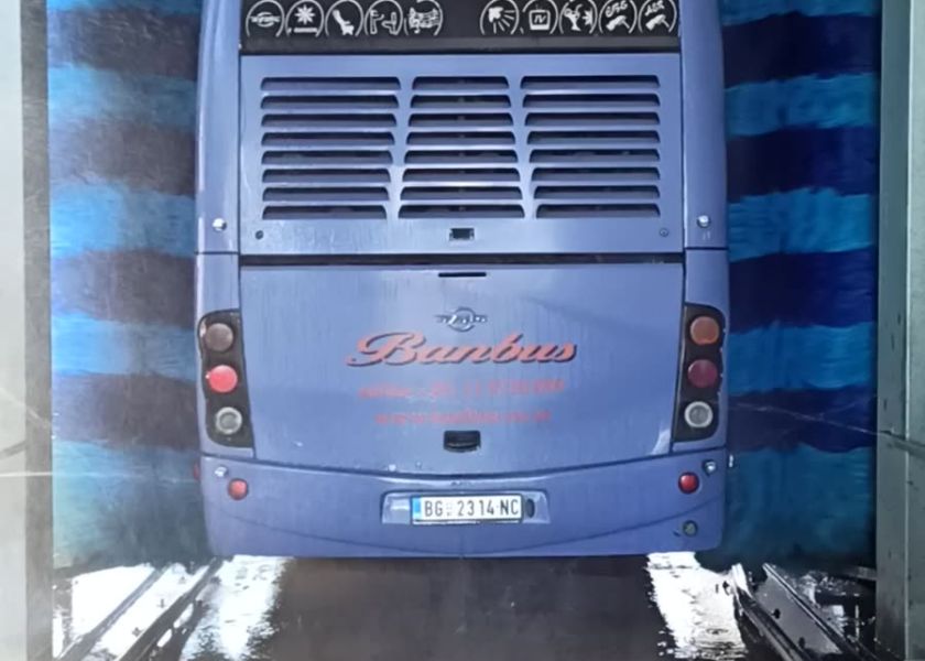 Montaža sistema za pranje autobusa Banbus u Beogradu